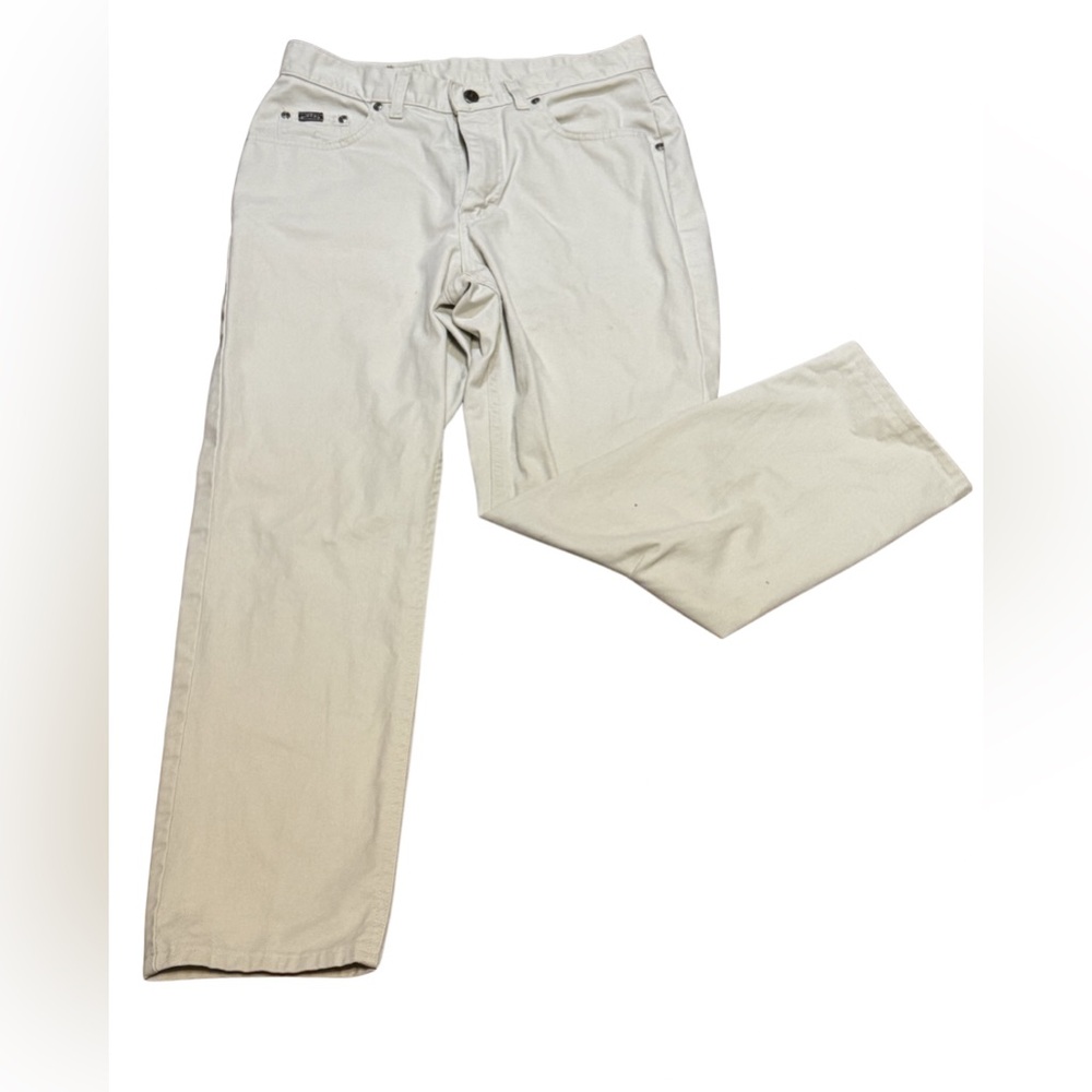 Riders by Lee USA Khaki Pants 12P Cream Straight Leg‎ Vintage Minimalist